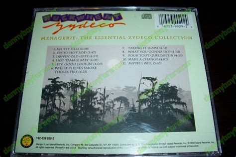 Buckwheat Zydeco Nm Usa 1993 Mango Cd Menagerie The Essential