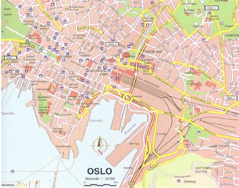 Oslo Tram Map For Free Download Map Of Oslo Tramway Network