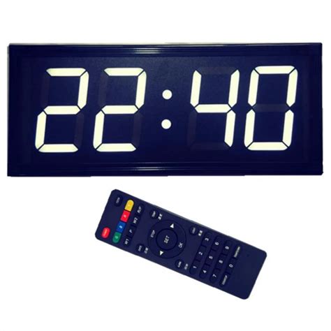 Large Size Remote Control Led Alarm Clock Electronic Digital Hanging