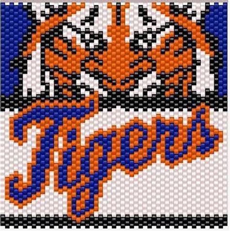 The search of embroidery patterns, cross. Detroit Tigers Lighter Cover Pattern | Craftsy | Beaded ...