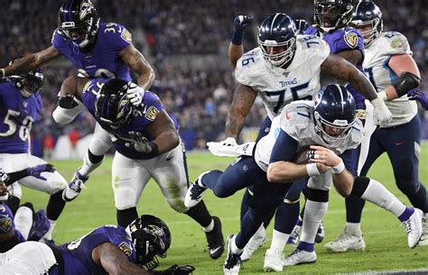 Titans Stun Ravens Head To Afc Title Game With 28 12 Win