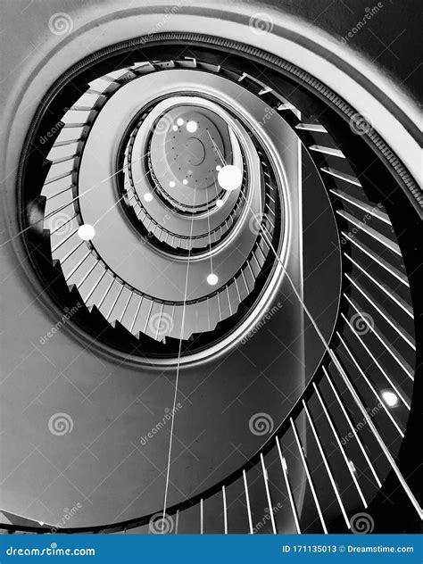 Spiral Snail Staircase Modern Architecture Stock Image Image Of