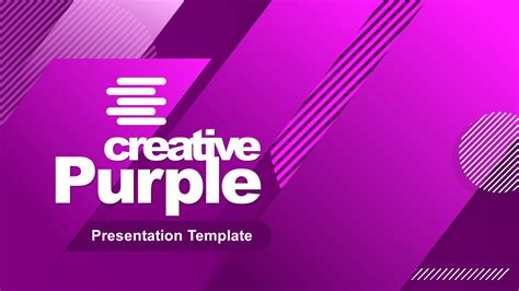 Creative Purple Cover Powerpoint Slidemodel