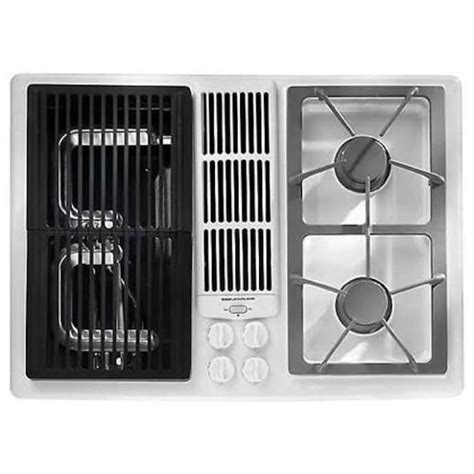 Jenn AirÂ® 30 Inch Gas Downdraft Cooktop Color White At