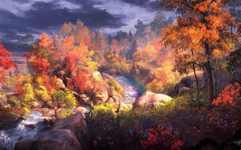 3840x2400 Fantasy Autumn Painting 4k 4k Hd 4k Wallpapersimages