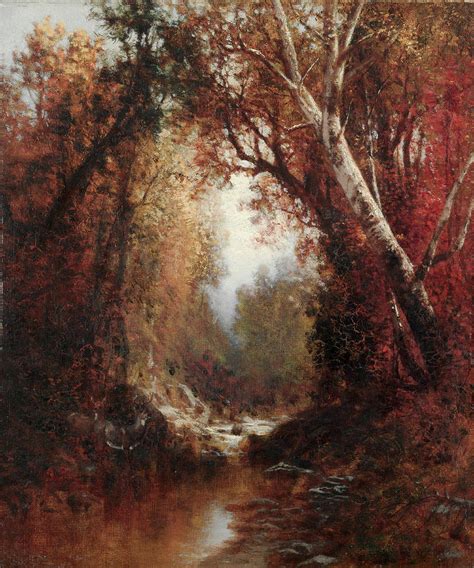 Autumn Scene In The Adirondacks Painting By William Hart Fine Art America