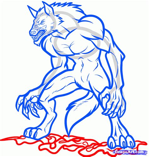 Step 11 How To Draw A Werewolf Transformation Werewolf Transformation