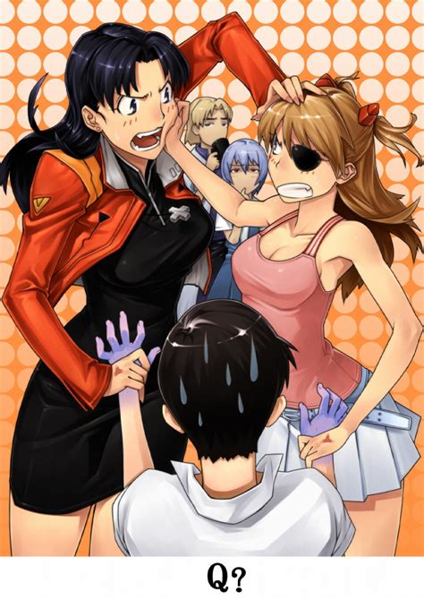 Souryuu Asuka Langley Ayanami Rei Ikari Shinji Katsuragi Misato And