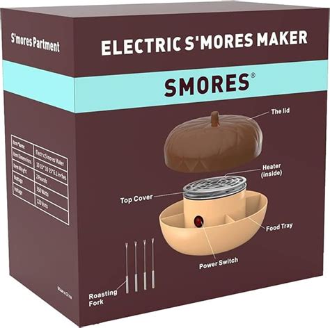 50off Smores Maker Tabletop Indoor Electric Flameless Marshmallow