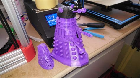 The Dalek Kit Print Part One High Detail With Mutant Monster Inside The