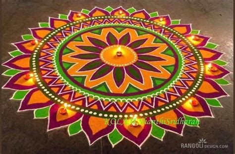 30 Beautiful Diwali Rangoli And Kolam Designs By Shanthi Sridharan