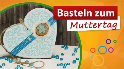 Diese sehr dekorative und basteln mit papier: Basteln zum Muttertag 💚 Muttertags Herz - trendmarkt24 ...