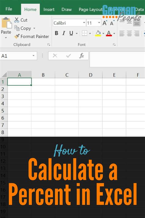 In the example where the first we'll use the sample example to calculate the percent change between values. How to Calculate a Percent in Excel - German Pearls | Microsoft excel tutorial, Excel tutorials ...