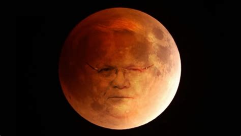 Glory John Hagees Face Miraculously Appears In Blood Moon Babylon Bee