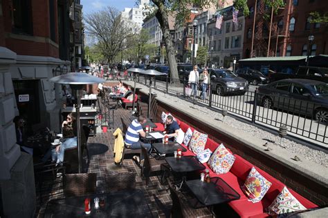 Outdoor Seating At Met Back Bay On Newbury Street In Boston Pictured