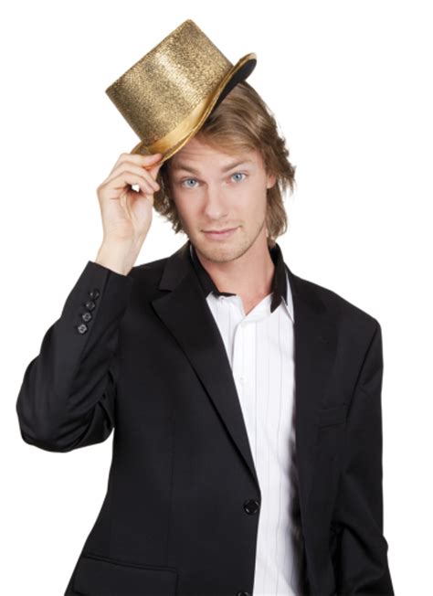 Gold Top Hat Non Stop Party Shop
