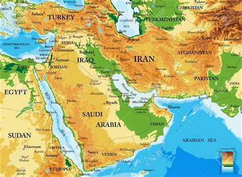 18 Photos Unique Carte Géographique Moyen Orient