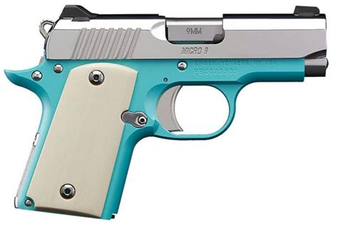 Kimber Micro 9 Bel Air 9mm Pistol Bel Air Blue Ivory Micarta Grips