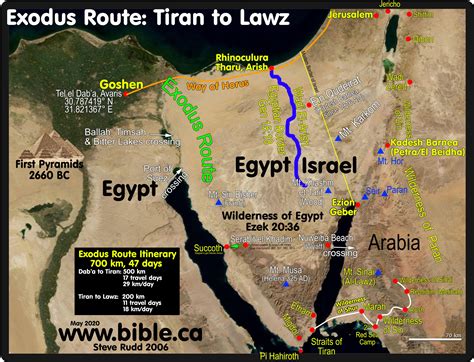 The Exodus Route Wilderness Of Sinai