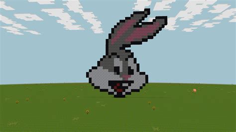 Bugs Bunny Pixel Art In Realmcraft With Skins Exported To Minecraft