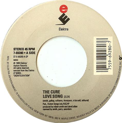 The Cure Love Song Vinyl Discogs