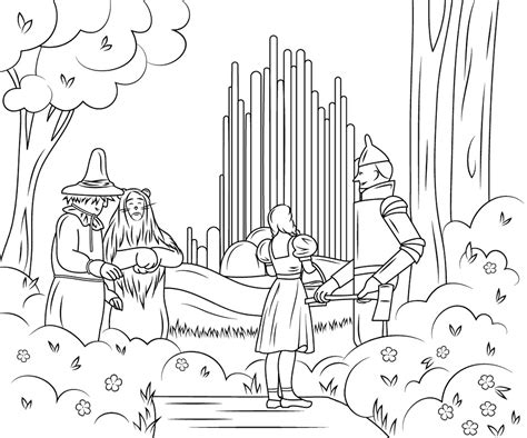 Wizard Of Oz Characters Coloring Book To Print And Online