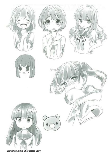 Anime Cute Simple Art Styles How To Draw Anime 50 Free Step By Step