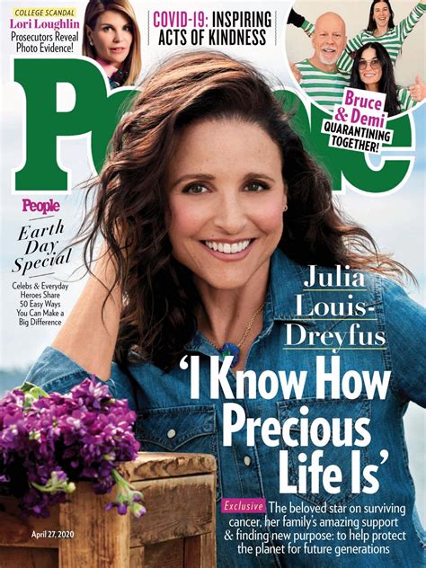 JULIA LOUIS-DREYFUS in People Magazine, April 2020 - HawtCelebs