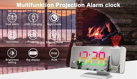 hanaix projection alarm clock manual