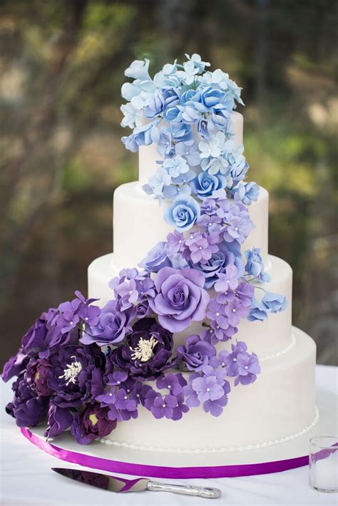 Best Of Purple And Blue Wedding Cake Wedding Gallery