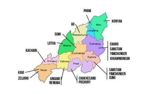 Recognized Tribes Of Nagaland And Districts Nagaland Gk