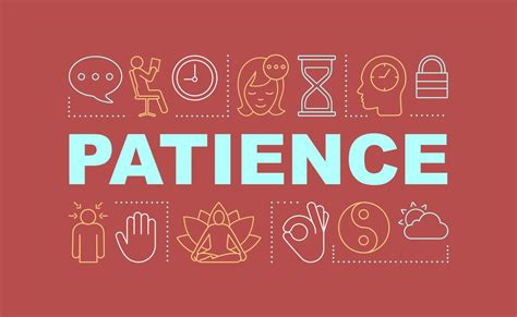 Patience Word Concepts Banner Yoga Meditation Mindfulness
