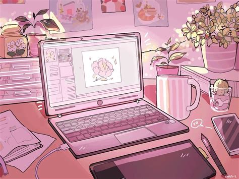 Pink Anime Aesthetic Desktop Wallpapers Wallpaper Hd Anime Live