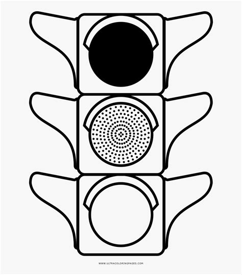 Traffic Light Black And White Drawing Free Transparent Clipart