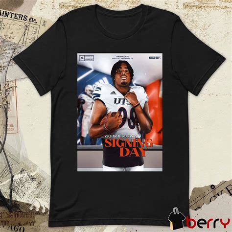 Zechariah Robinson Signed A Contract With Utsa Football College Football Bowl Poster T Shirt