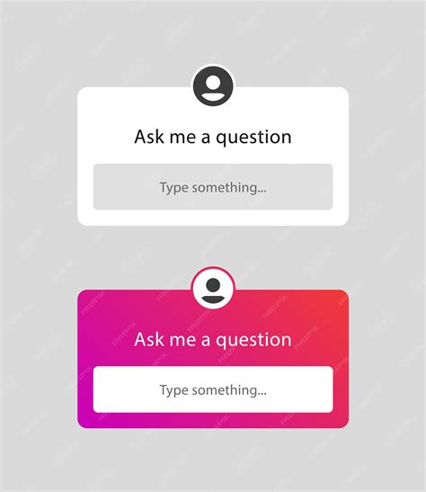Premium Vector Ask Me A Question Frame For Instagram Story Social