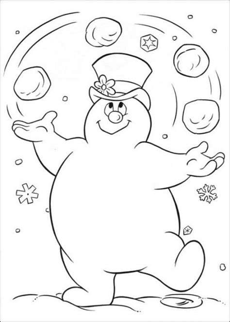 Desenhos De Frosty O Boneco De Neve Para Colorir E Imprimir