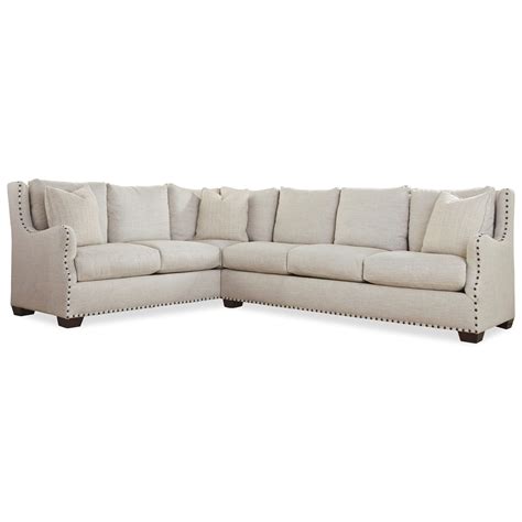 Oconnor Designs Connor Traditional Sectional Sofa With Nail Head Trim