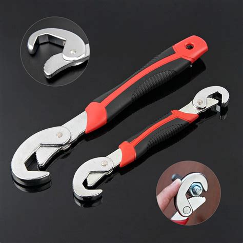 2pcs Universal Wrench Spanner Multifunctional Adjustable Snap And Grip