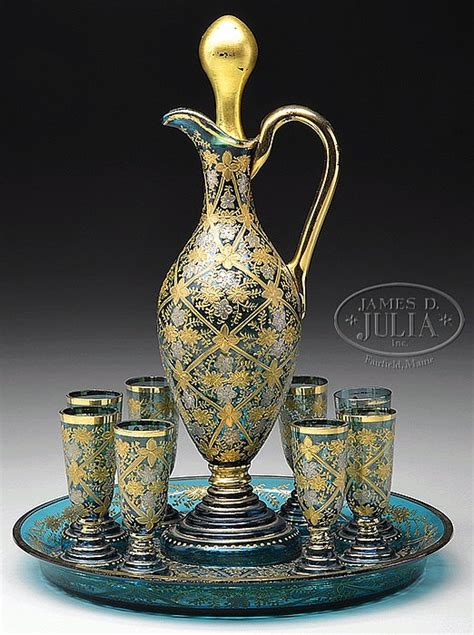 Sold Price Moser Decorated Cordial Set June 3 0114 10 00 Am Edt