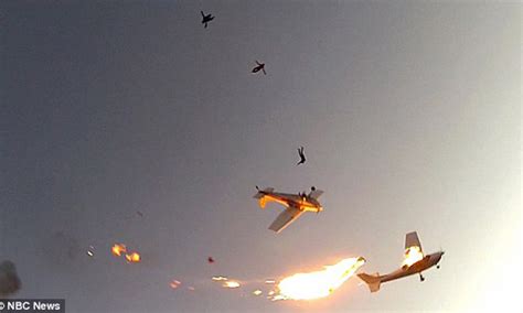 Video Footage Of Two Planes Crash Mid Air During Air Show At Dallas