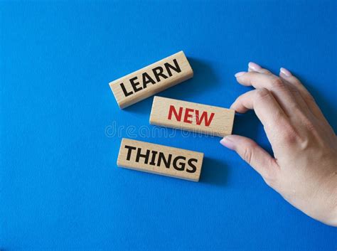 Learn New Things Symbol Concept Words Learn New Things On Wooden