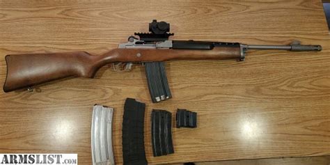 Armslist For Sale Ruger Mini 14 With Optics Rail And Red Dot