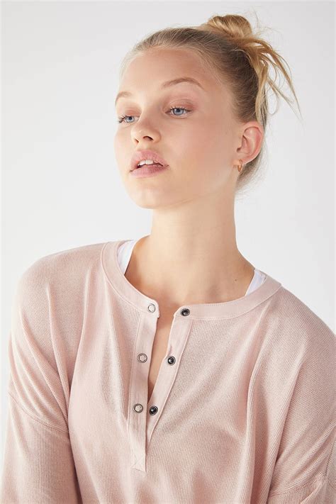 Out From Under Emmy Henley Top In 2020 Henley Top Tops Henley