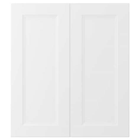 The beauty of a shaker style kitchen is in its simplicity. AXSTAD 2-p door/corner base cabinet set, matt white, 13x30 ...