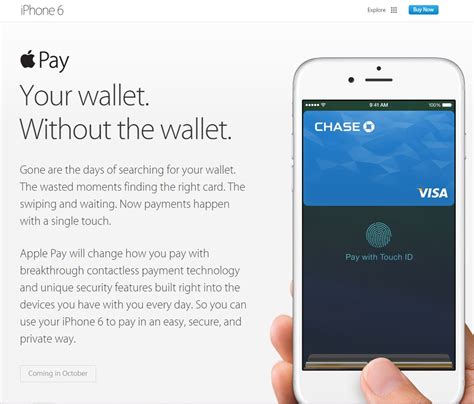 Plus, get your free credit score! Chase and Apple: Marketing the Launch of Apple Pay
