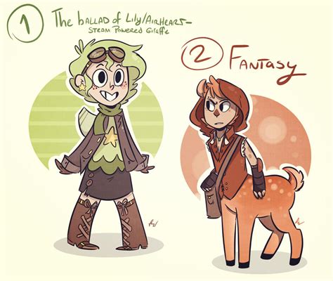 30 Day Character Design Challenge: 1 and 2 by LiltingMoone on DeviantArt