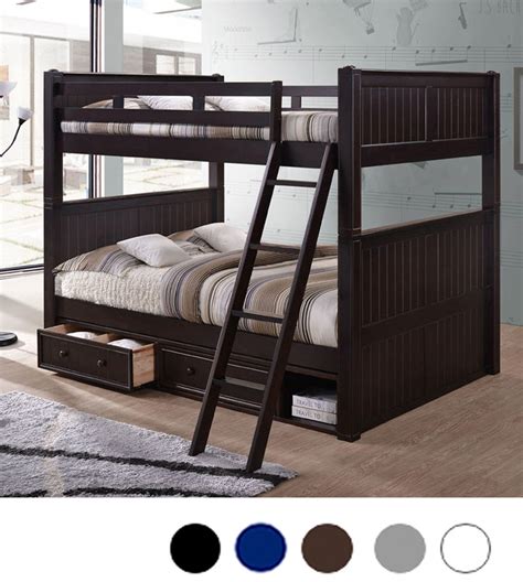 Queen Over Queen Dillon Bunk Bed W Trundle Storage Reviews