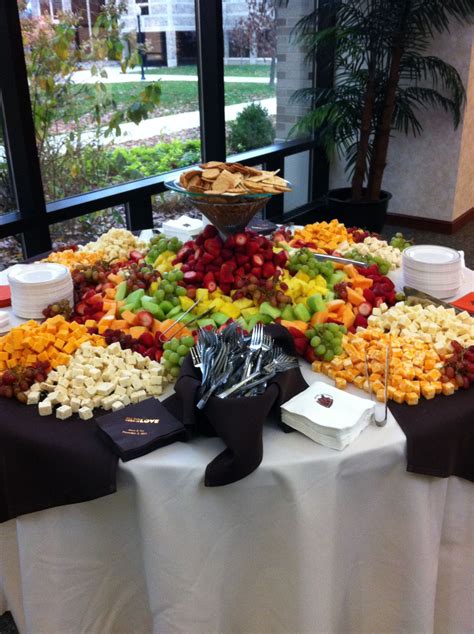 Make sure you leave enough room at the bottom of the platter to add the trunk and presents. Perfect selection of appetizers. | Reception food, Wedding ...