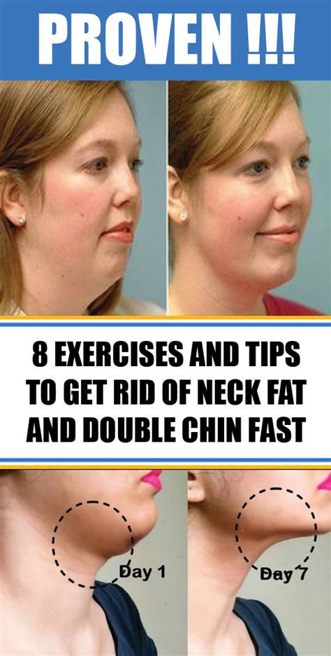 8 exercises and tips to get rid of neck fat and double chin fast facexercises getridofneckfat